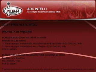 Futsal - Projeto ACD Intelli/Orlândia