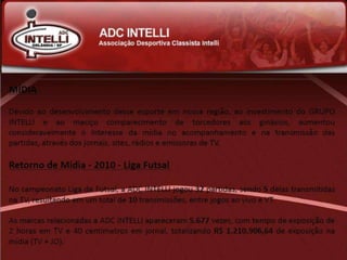Futsal - Projeto ACD Intelli/Orlândia