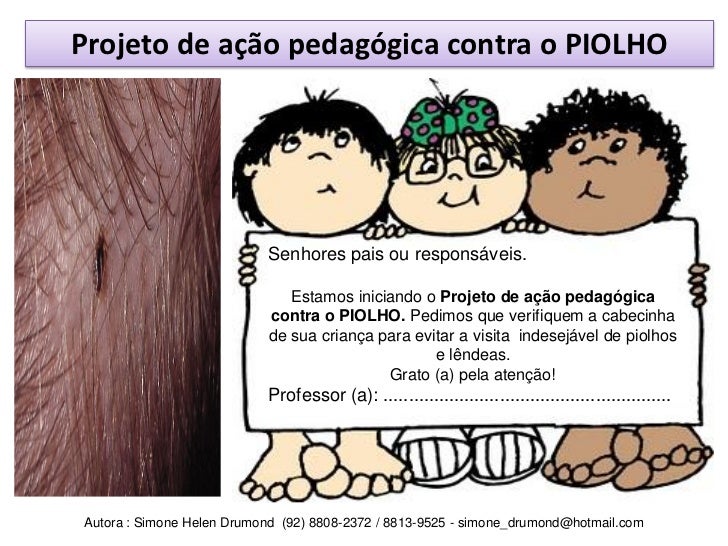Projeto piolho de simone helendrumond artigos diversos