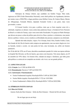 Projeto PolíTico Pedagpogico Do Cej Ar Cor. Coord.