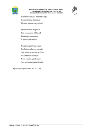 Projeto PolíTico Pedagpogico Do Cej Ar Cor. Coord.