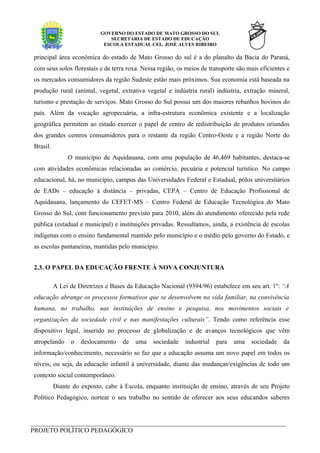 Projeto PolíTico Pedagpogico Do Cej Ar Cor. Coord.