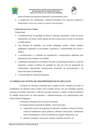 Projeto PolíTico Pedagpogico Do Cej Ar Cor. Coord.