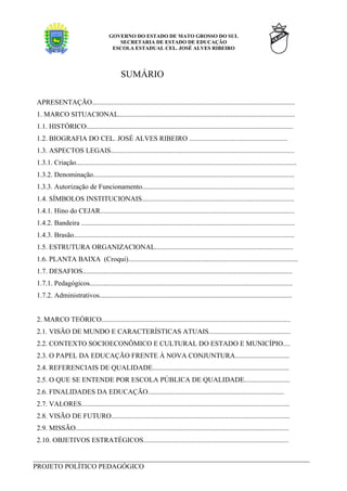 Projeto PolíTico Pedagpogico Do Cej Ar Cor. Coord.