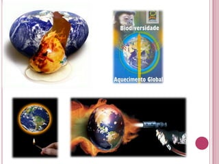 .de Carbono naturais (o qual manteve a temperatura terrestre estável desde idades pré-históricas), o que torna também o estudo deste fenômeno ainda mais complexo.         Há ainda a impossibilidade de comparar diretamente este aquecimento global com as mudanças de clima passadas devido à velocidade com que tudo está acontecendo. As analogias mais próximas que se podem estabelecer são com mudanças provocadas por alterações abruptas na circulação oceânica ou com o drástico arrefecimento global que levou à extinção dos dinossauros. O que existe em comum entre todas estas mudanças de clima são extinções em massa, por todo o planeta tanto no nível da fauna como da flora. Esta analogia vem reforçar os modelos estabelecidos, nos quais prevêem que tanto os ecossistemas naturais como as comunidades humanas mais dependentes do clima venham a ser fortemente pressionados e postos em perigo. 