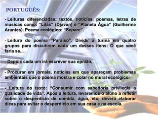  Utilizar a leitura como meio de transformação.