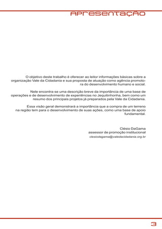 Projetos - síntese - Jequitinhonha