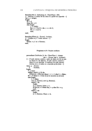 132   CAPITULO 4. PESQUISA EM MEMÓRIA PRIMÁRIA
 