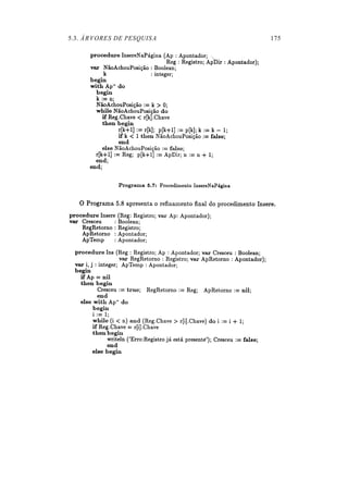 5.3. ÁRVORES DE PESQUISA   175
 