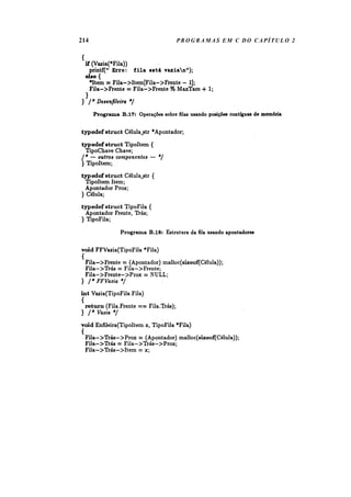 214   PROGRAMAS EM C DO CAPÍTULO 2
 