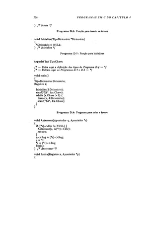 226   PROGRAMAS EM C DO CAPÍTULO 4
 