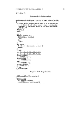 PROGRAMAS EM C DO CAPÍTULO 4   235
 
