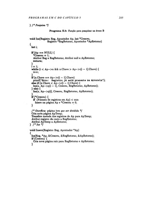 PROGRAMAS EM C DO CAPÍTULO 5   245
 