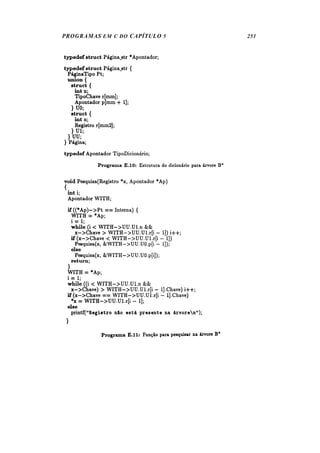 PROGRAMAS EM C DO CAPÍTULO 5   251
 