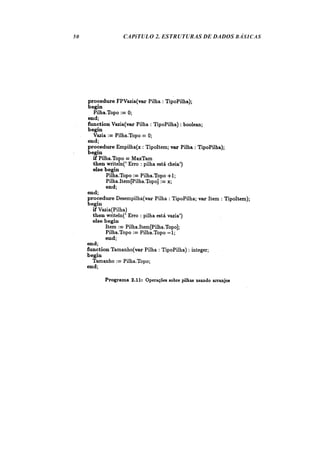 50   CAPíTULO 2. ESTRUTURAS DE DADOS BÁSICAS
 