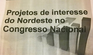 Projetos de interesse do nordeste no congresso nacional