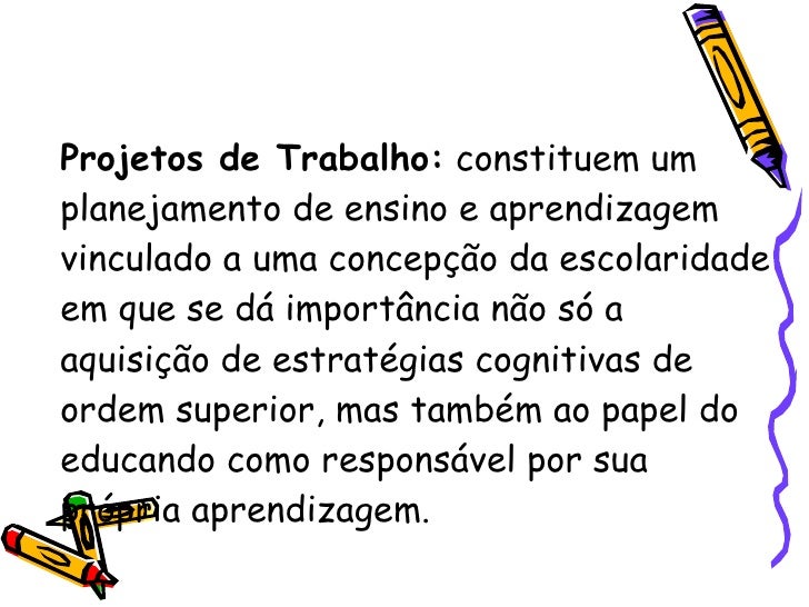 Projetos de trabalho