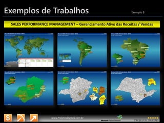 3/14/2015 16
www.microsoft.com.br/descubra
www.ProjetosDigitais.com.br
Exemplos de Trabalhos Exemplo 5
SALES PERFORMANCE MANAGEMENT – Gerenciamento Ativo das Receitas / Vendas
 