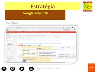 Tiago Fé de Pinho- Junho de 2017
Estratégia
Google Adwords
Anuncio 2 Search
 
