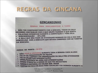 E.E.Antonio Candido C. Guimarães Fº – Coord. Carmen Lynn P. Ramirez Lima 