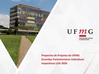 Projetos UFMG LOA 2024
