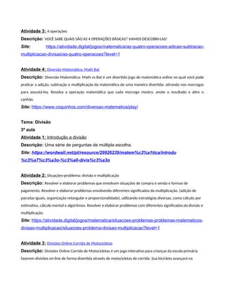 Projeto Tabuada Divertida + 4 Operações 2024.doc