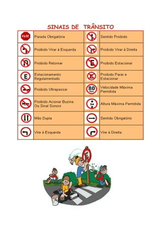 SINAIS DE TRÂNSITO
 