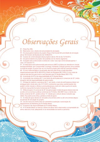 Projeto tvm verão verdes mares 2016