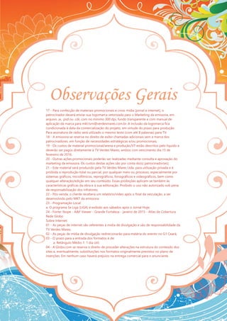 Projeto tvm verão verdes mares 2016