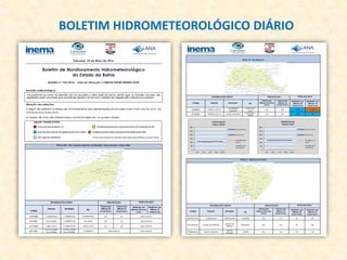 BOLETIM HIDROMETEOROLÓGICO DIÁRIO
 