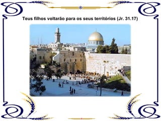 Teus filhos voltarão para os seus territórios (Jr. 31.17) 