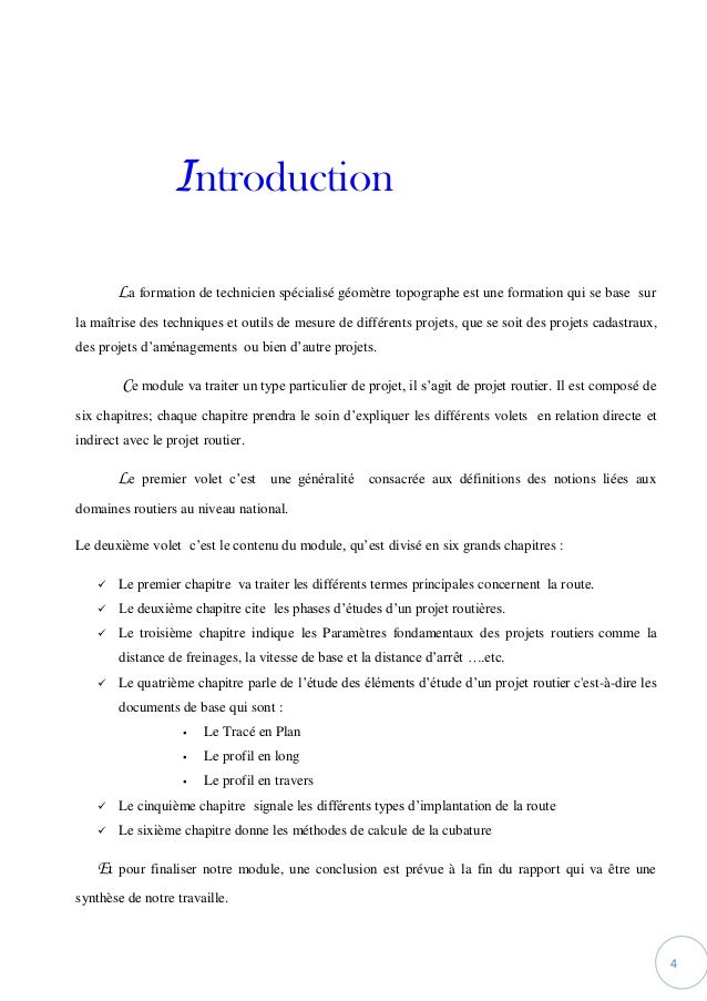 Projet routier
