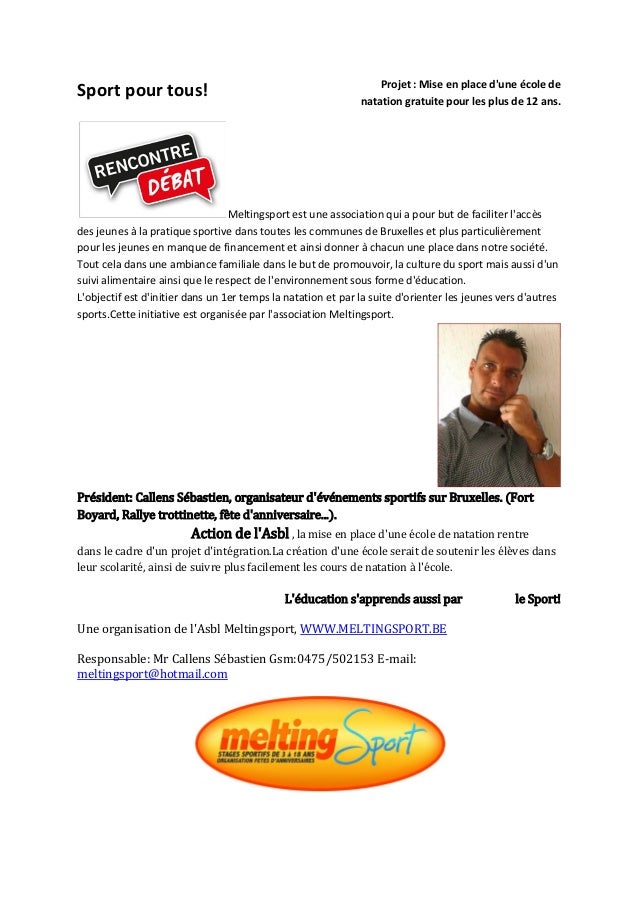 Projets sportifs