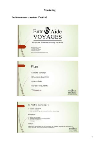 14
Marketing
Positionnementet secteurd’activité
 