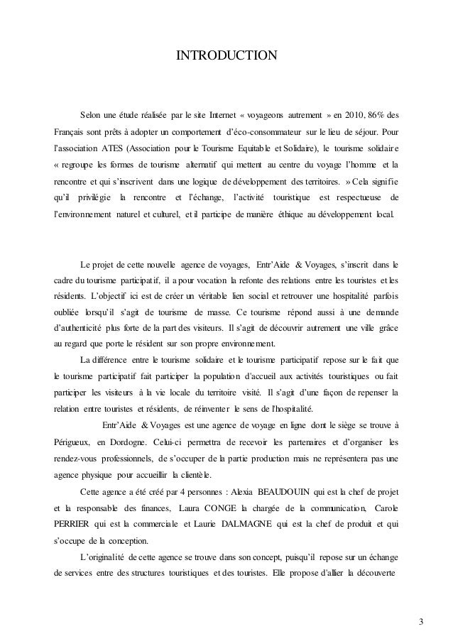 Projet tuteuré entr'aide & voyages