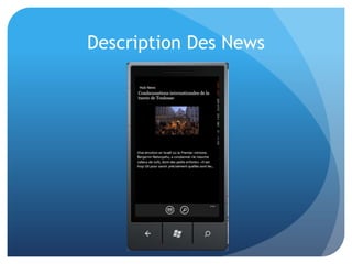 Description Des News
 