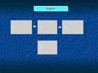 1 2 2 3 3 1 4 4 4 görev 