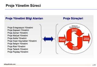 p 29
oktayaltindis.com
Proje Yönetim Süreci
 