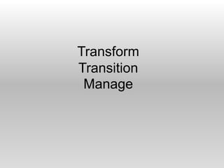 TransformTransitionManage 