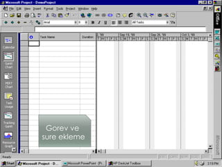 Gorev ve
sure ekleme
 
