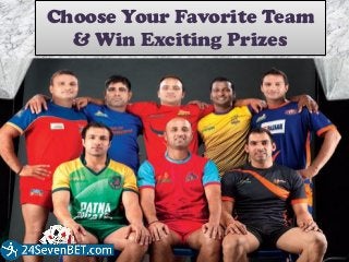 Pro Kabaddi League Betting in India | Place Free Bet and Win Rewards Slide 2