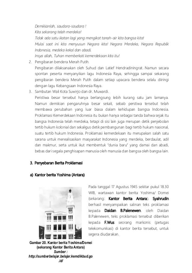 Proklamasi kemerdekaan