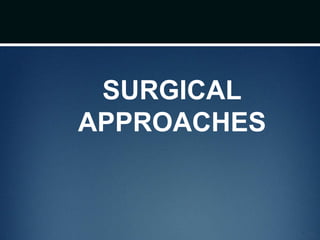 SURGICAL
APPROACHES
 