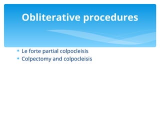 Vaginal Prolapse powerpoint presentation | PPT