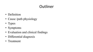 Outliner Def uterine Prolapse and incontinence | PPTX