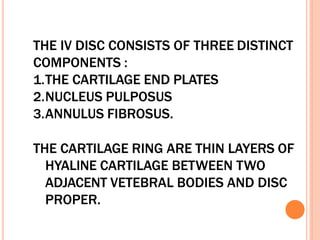 Prolapsed intervertebral disc | PPTX
