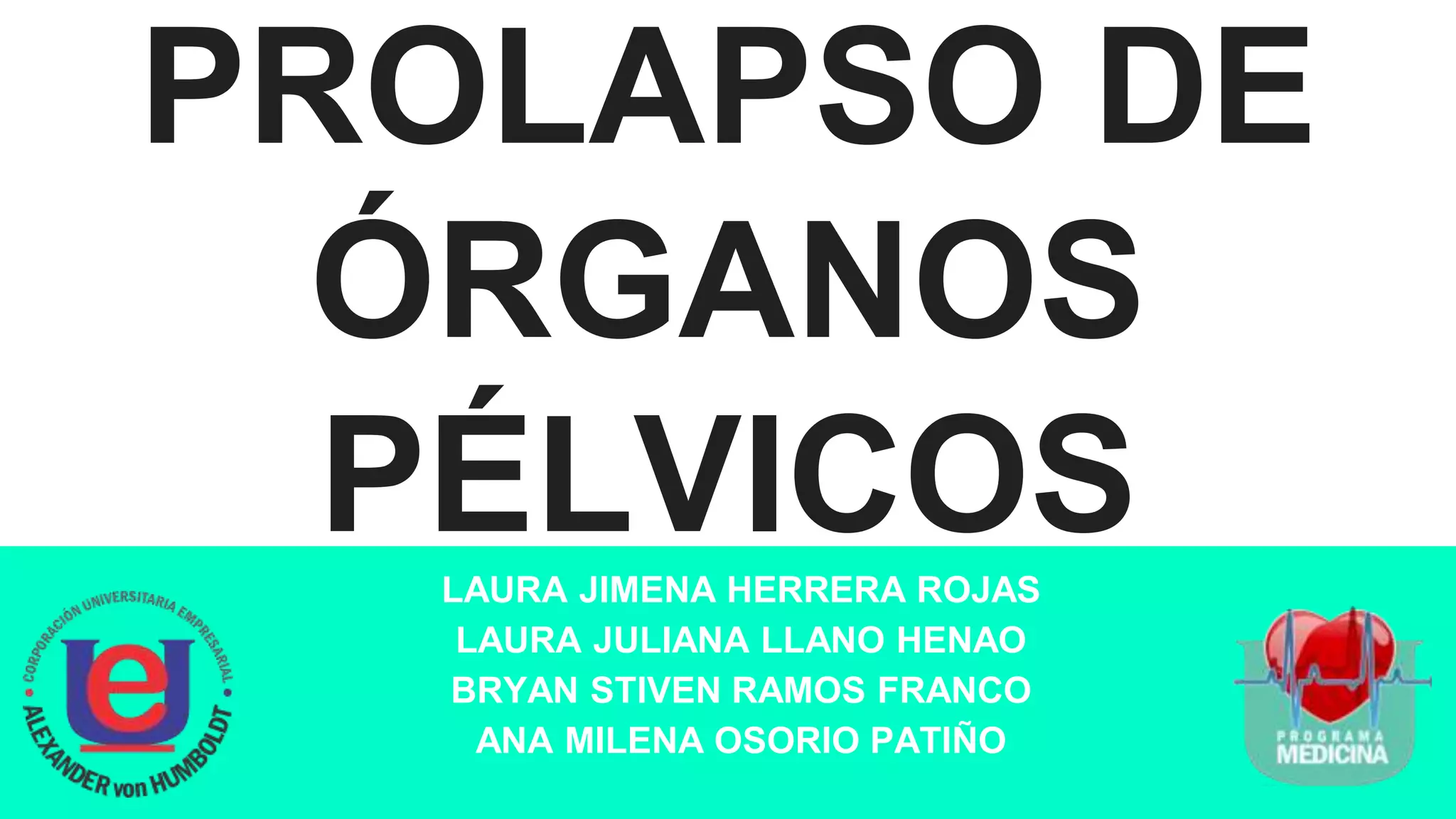 Prolapso de Órganos Pélvicos (POP) | PPTX
