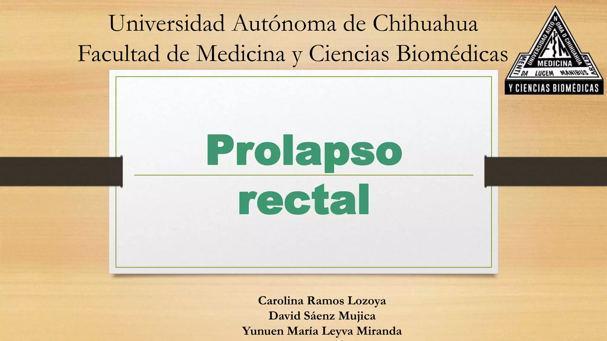 Prolapso rectal | PPT