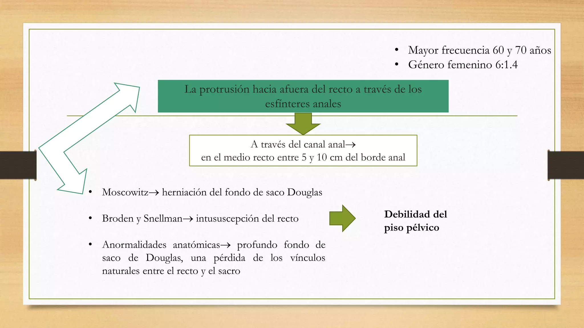 Prolapso rectal | PPTX | Digestive Disorders | Diseases and Conditions