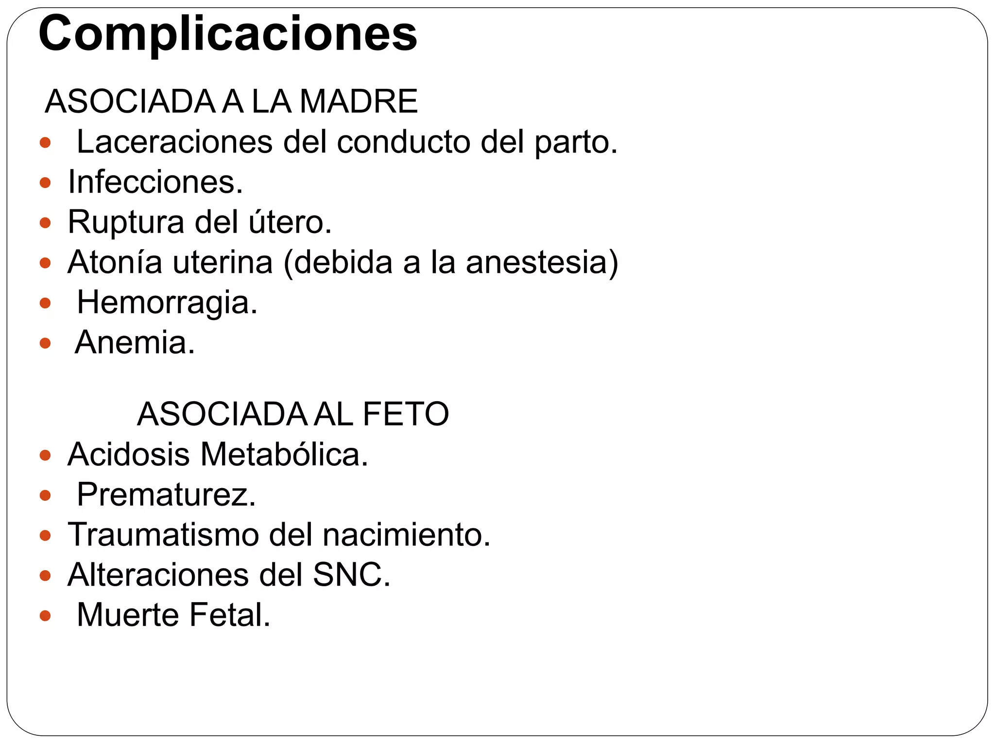 Prolapso de cordon umbilical PPT